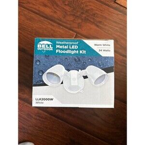 Hubbell 250 -Watt EQ LED White 2 -Head Switch-Controlled Flood Light with Adjust